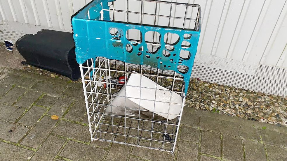 Ein Mülleimer in einem Badezimmer im ersten Stock stand in Flammen. Foto: Hagewiesche