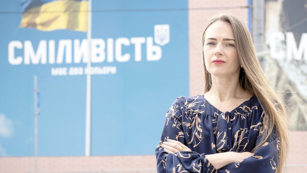 Das „Zentrum für bürgerliche Freiheiten“ in Kiew erhielt den Friedensnobelpreis. Olexandra Matwijtschuk ist seine Vorsitzende. Foto: dpa