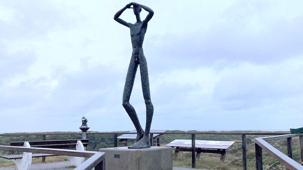 „De Utkieker“ steht am Hellort der Insel. Foto: Böning