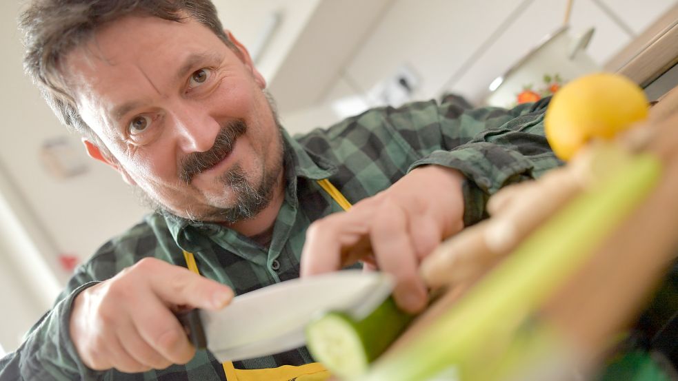 Auf diesem Bild hat eine Gurke versucht, sich als Zucchini auszugeben. Netter Versuch, Kumpel! Foto: Ortgies