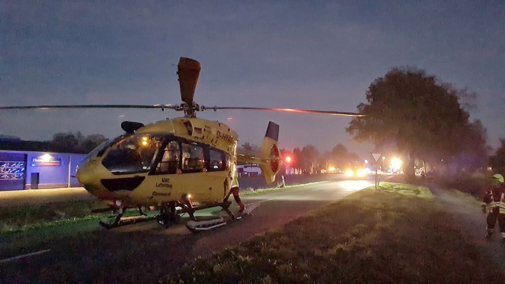 Auch ein Rettungshubschrauber wurde angefordert. Foto: Ammermann