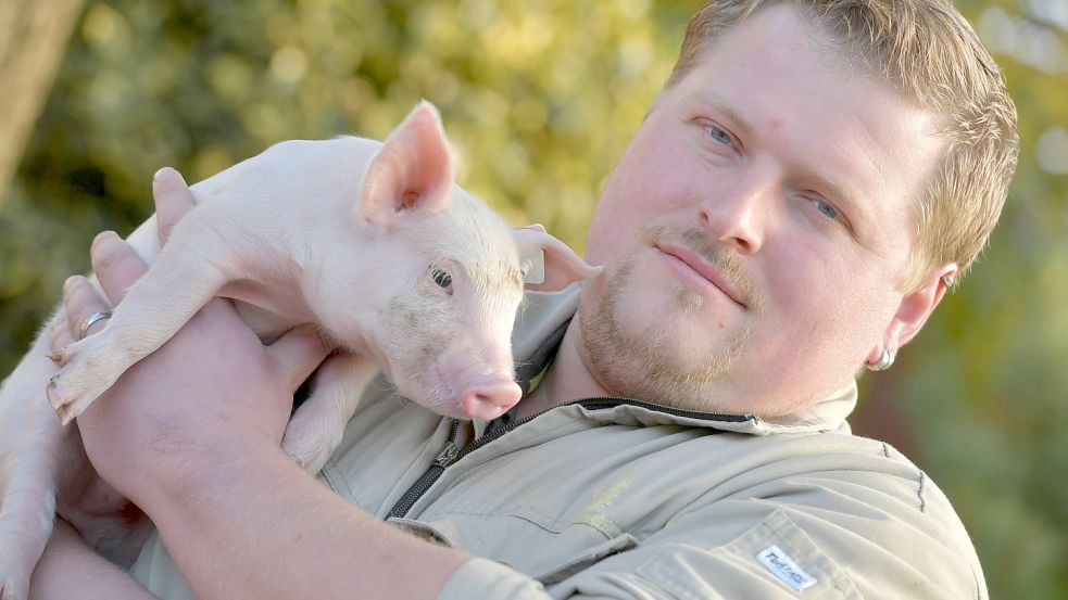 Schweinezüchter Andree Wolff macht sich Sorgen um die Zukunft seines Hof und der gesamten Branche. Foto: Ortgies