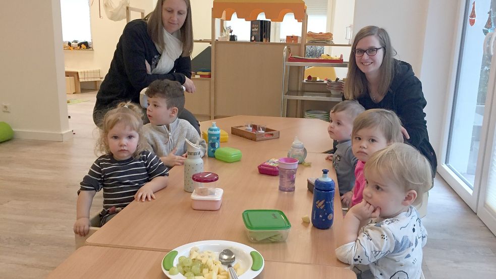 Pudelwohl fühlen sich die Krippenkinder der „Kinnerhuus“-Ganztagsgruppe in ihren neuen Räumlichkeiten. Foto: Schönig