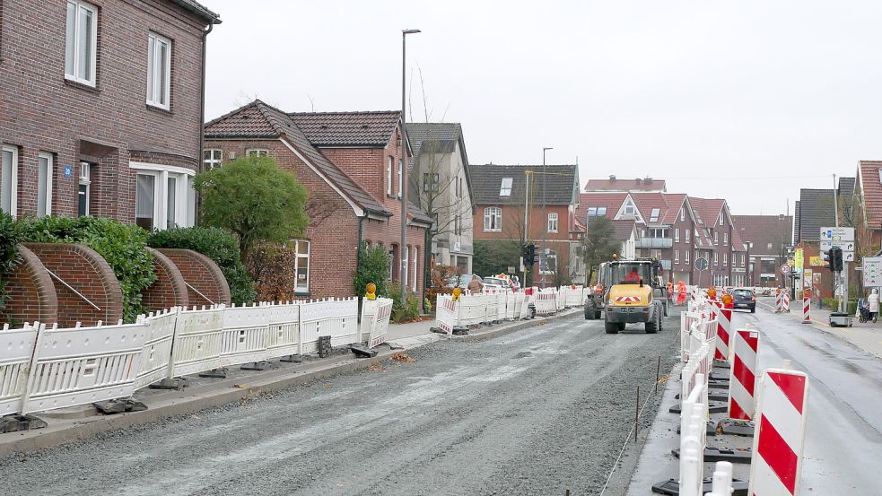 Die Asphaltierungsarbeiten an der Fockenbollwerkstraße in Aurich beginnen am 22. November. Foto: Niedersächsische Landesbehörde für Straßenbau und Verkehr