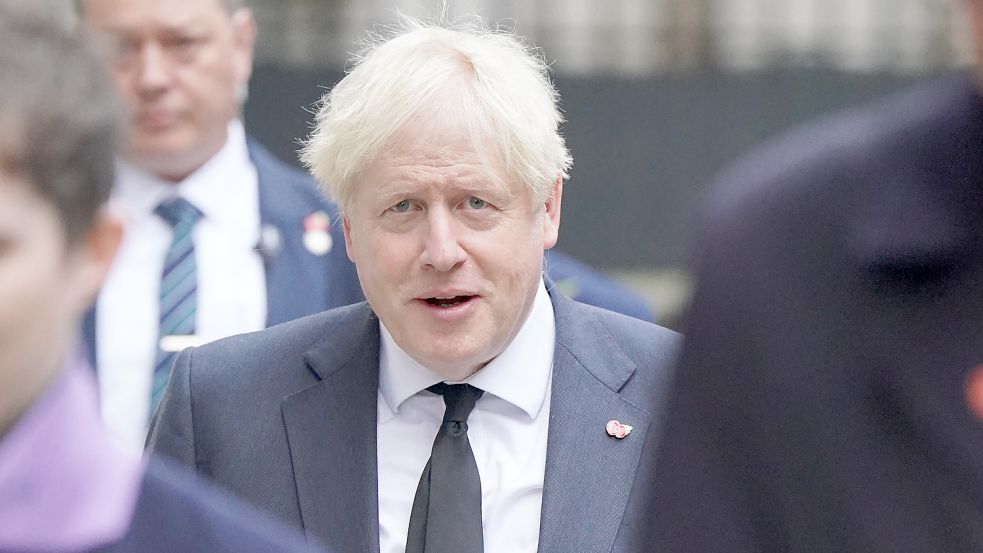Der britische Ex-Premier Boris Johnson macht mit Aussagen zum Ukraine-Krieg auf sich aufmerksam. Foto: dpa/Jonathan Brady