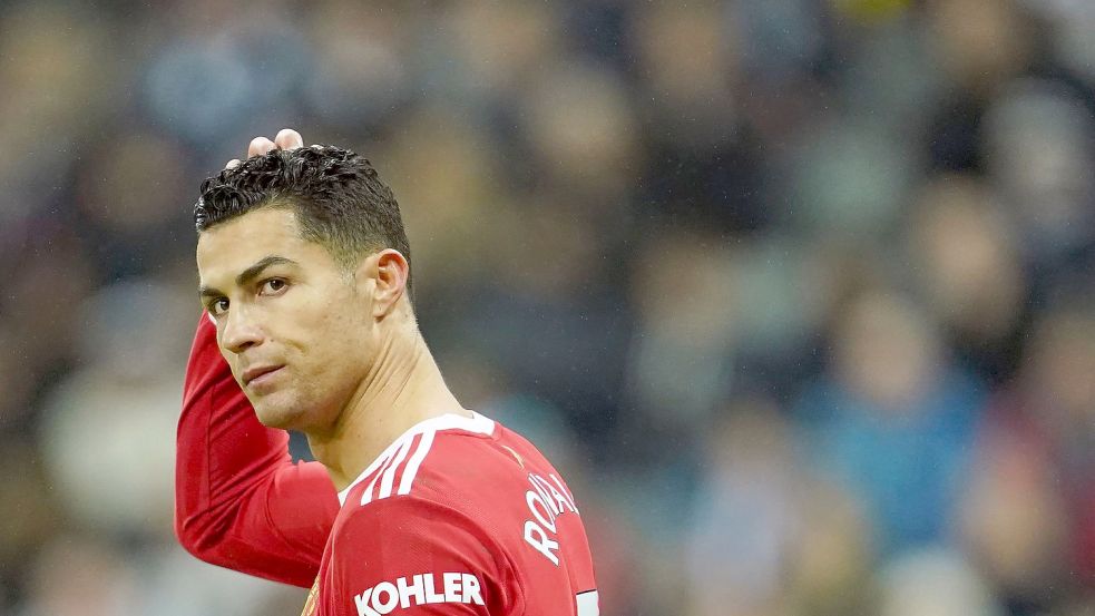 Cristiano Ronaldo spielt nicht mehr für Manchester United. Der Verein hat sich von ihm getrennt. Foto: Jon Super/AP/dpa