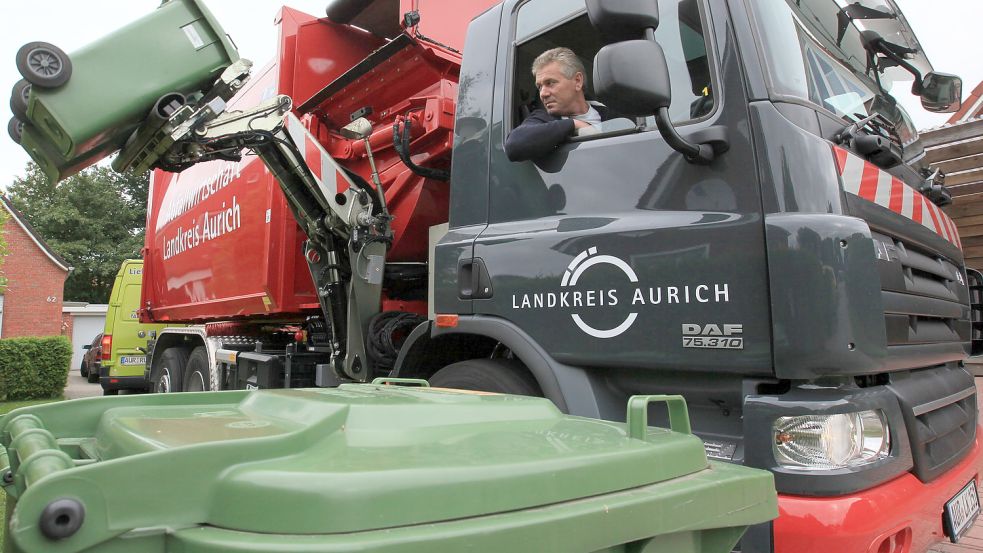 Ohne Frost duften die Biotonnen zwar gewöhnungsbedürftig, dafür lassen sie sich besser leeren. Foto: Archiv/Ortgies