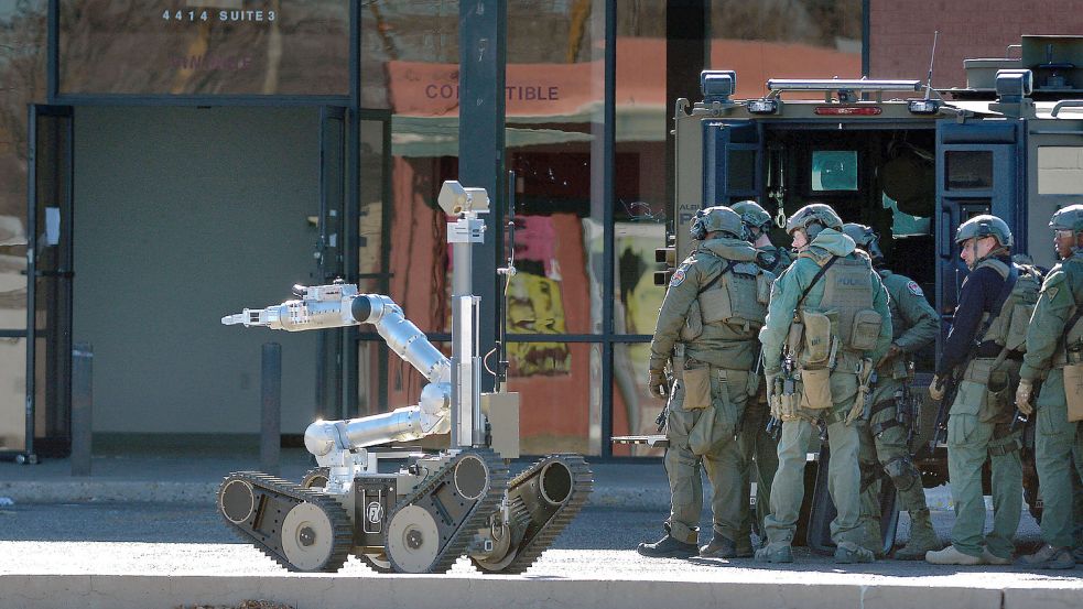 Polizei-Roboter wie dieser kommen in den USA bereits seit längerer Zeit zum Einsatz. Foto: imago images/ZUMA Wire