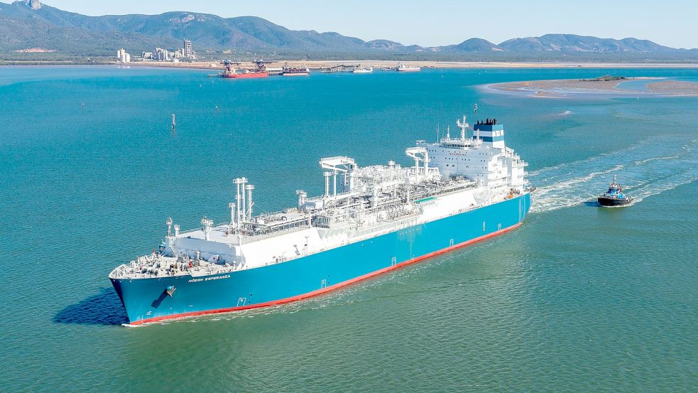 Das LNG-Schiff „Espranza“ gehört zur norwegischen Hoegh-Reederei. Foto: HLNG