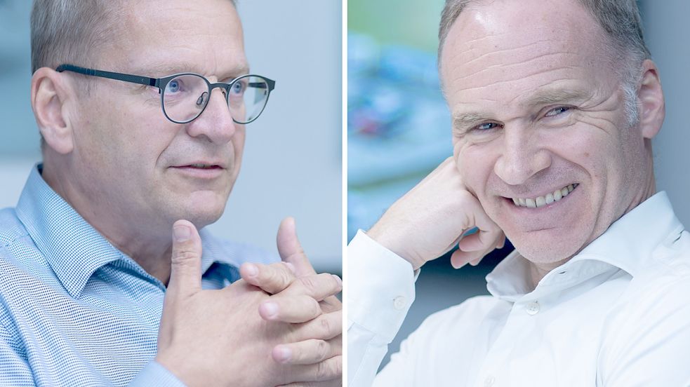 Christof Spies und Frank Niemann. Foto: Stefan Gelhot