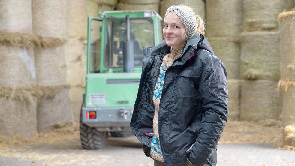 Die 31-jährige Kathrin Rehders aus Norderstedt leitet einen landwirtschaftlichen Betrieb. Weibliche Betriebsleiterinnen sind nach wie vor unterrepräsentiert. Foto: Michael Ruff