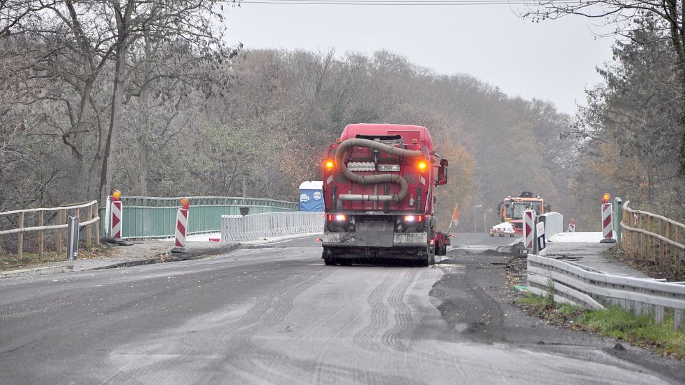Am Leeraner Stadtring wird nach wie vor gearbeitet. Foto: Wolters/Archiv
