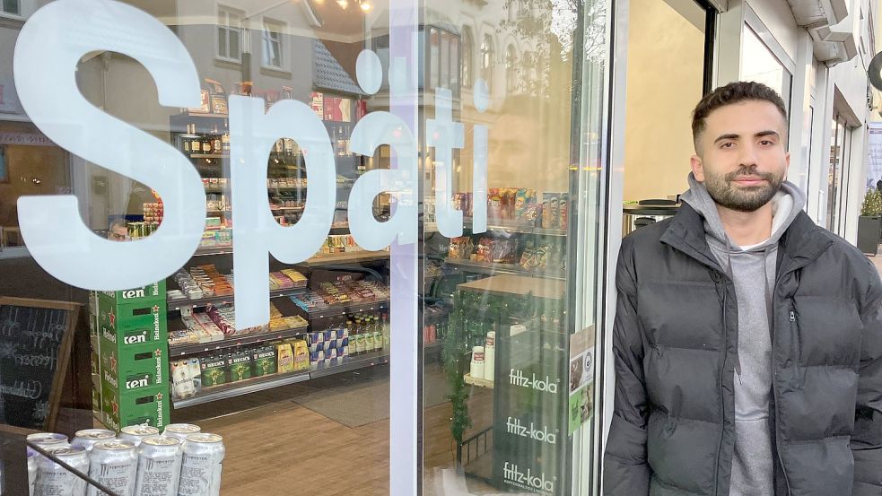 Miran Khalel hat in der Mühlenstraße einen Späti eröffnet. Foto: Kierstein