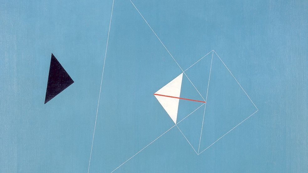Friedrich Vordemberge-Gildewart, K 166 (das blaue bild), 1940 © Museum Wiesbaden, Archiv Vordemberge-Gildewart Foto: © Museum Wiesbaden, Archiv Vordemberge-Gildewart