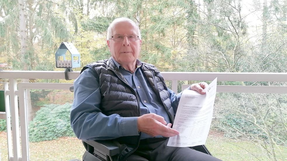 Dieter Wagner hatte nicht mit einer so hohen Preisanpassung gerechnet: 1041 Euro müssen alle Heimbewohner ab 1. Dezember mehr bezahlen. Foto: Julia Weilnböck