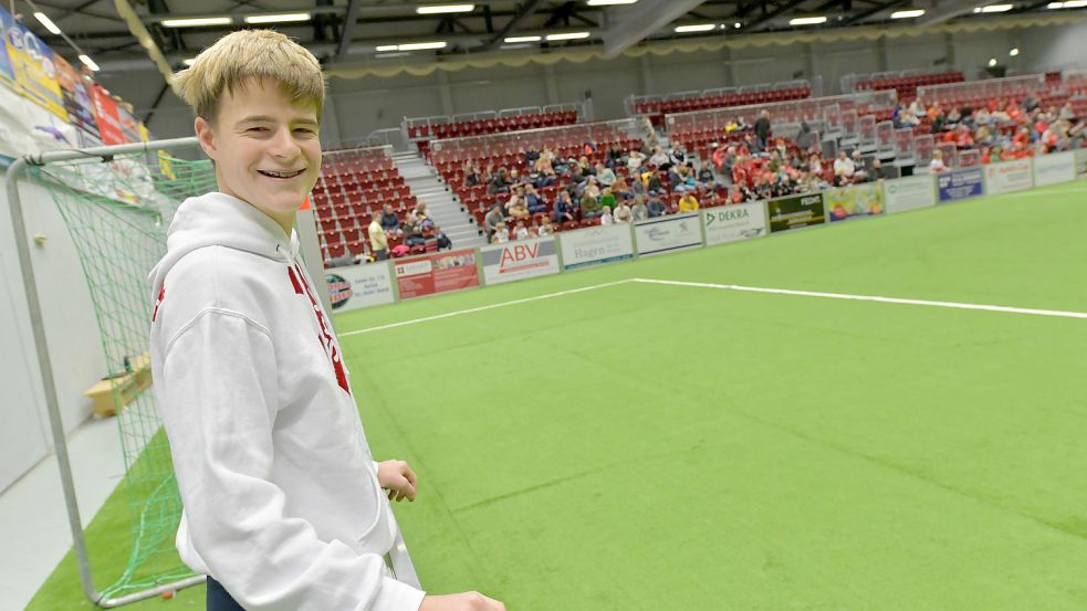 Luca Blessin ist 15 Jahren schon Trainer. Foto: Ortgies