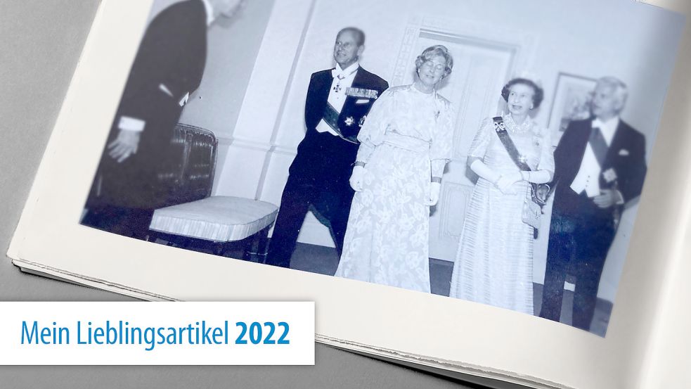 Werner Graf von der Schulenburg (links) begleitete Richard von Weizsäcker (rechts) und seine Frau beim Staatsbesuch bei Queen Elizabeth II. und ihrem Mann Philip. Foto: Privatarchiv von der Schulenburg