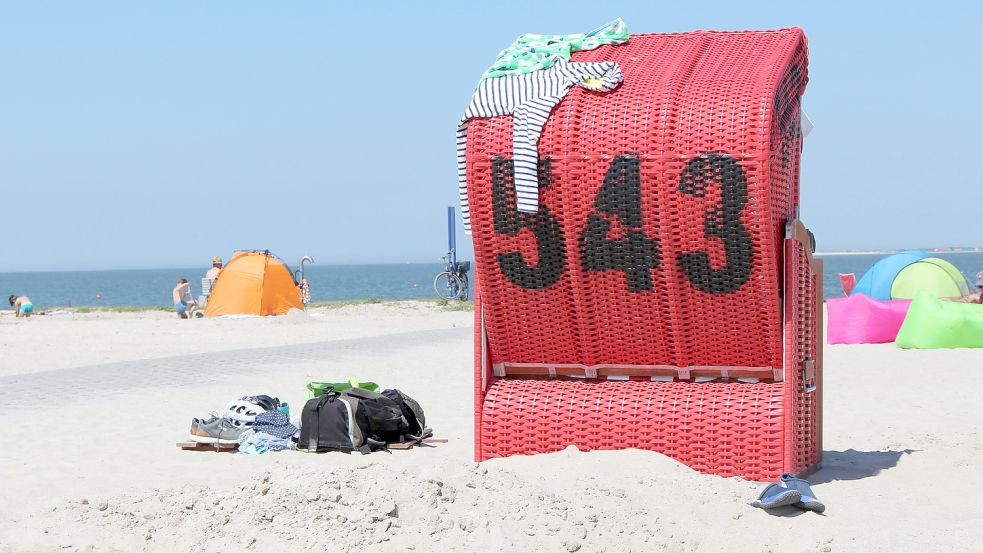 Sommer am Strand von Neuharlingersiel. Foto: Oltmanns