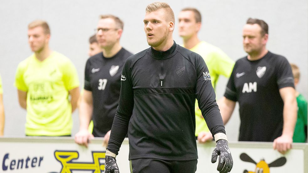 Firrel-Keeper René Carstens verbrachte seinen 30. Geburtstag in der Halle.