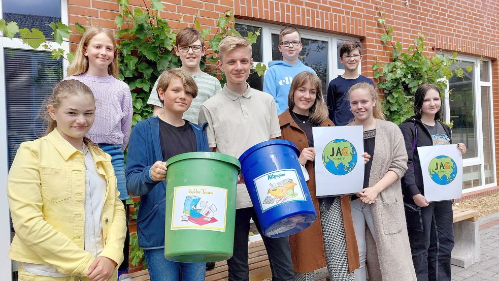 Im Juni waren die Schülerinnen und Schüler am JAG noch motiviert, den Müll zu trennen. Foto: Hanssen/Archiv