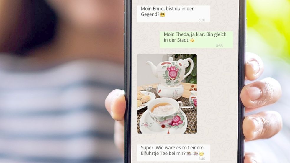 Die Teetasse mit der Ostfriesischen Rose sollte nach Wunsch der Ostfriesland Tourismus GmbH als Emoji in den Sozialen Medien verfügbar sei. Foto: Ostfriesland Tourismus GmbH