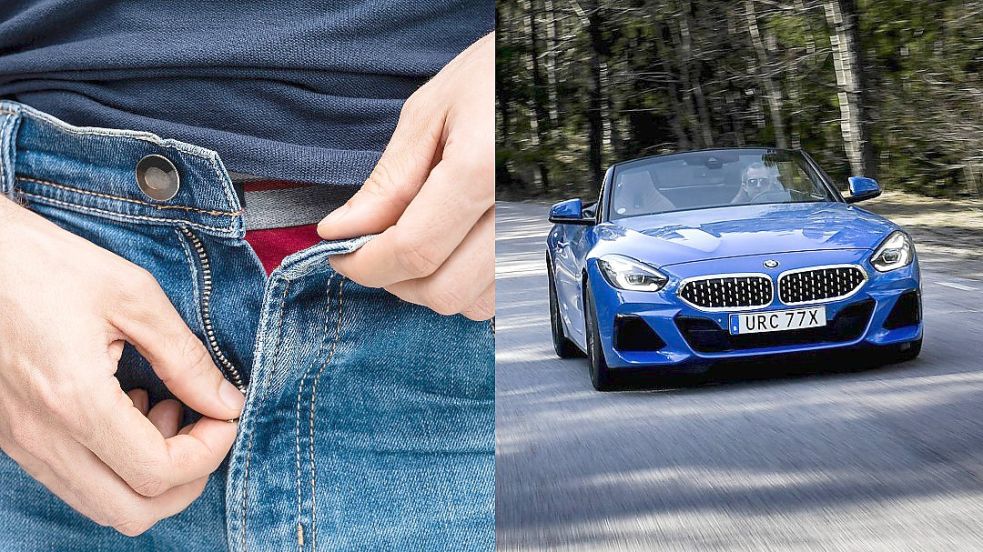 Wünschen sich Männer einen Sportwagen, um ihre Penisgröße zu kompensieren? Das haben Forscher untersucht. Foto: IMGAO IMAGES/Panthermedia/TT/NOZ-Collage