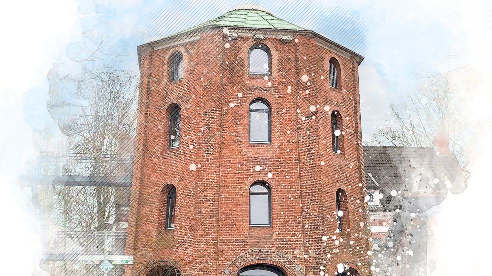 Die Rote Mühle ist in Emden zu finden. Foto/Grafik: Ortgies/Will
