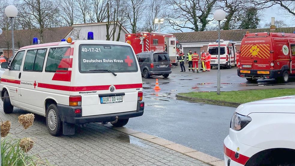 Zahlreiche Helfer sind bei der Suche nach der Vermissten im Einsatz. Foto: Böning