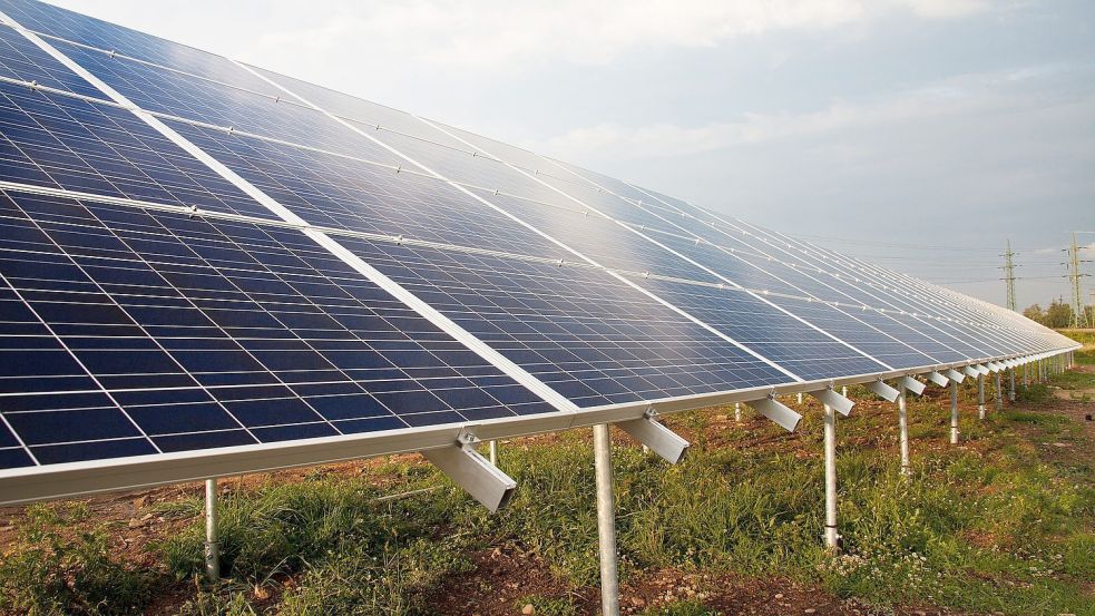 Das Interesse an Freiflächen-Photovoltaikanlagen in Ostfriesland nimmt zu. Symbolfoto: Pixabay