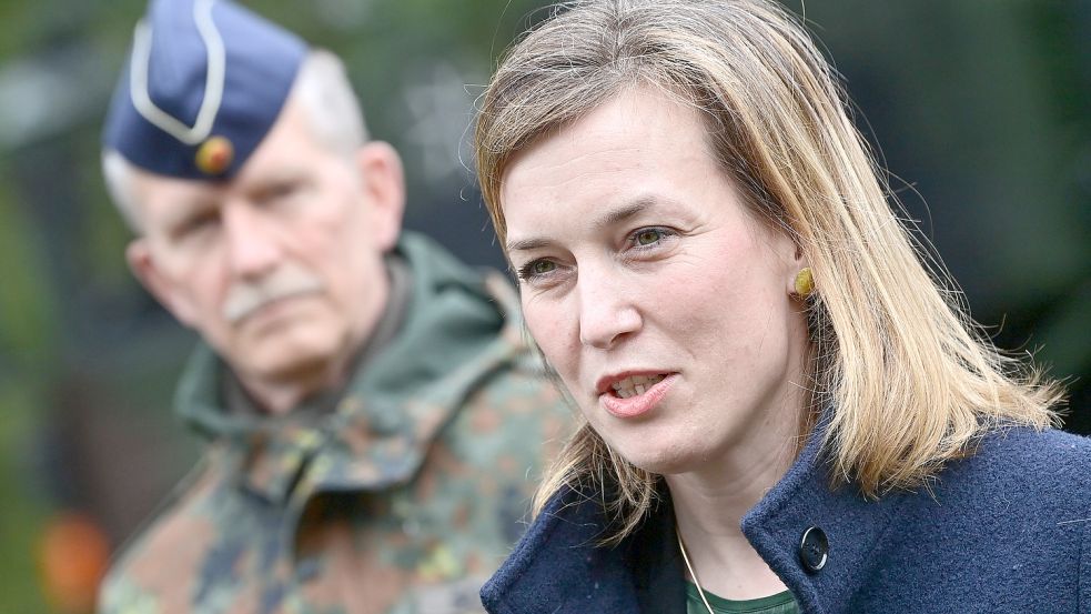 Nach wie vor im Rennen: Siemtje Möller, Staatssekretärin im Bundesministerium der Verteidigung. Foto: Pleul/dpa/Archiv