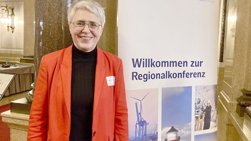Pinnebergs Landrätin Elfi Heesch im Hamburger Rathaus. Foto: Markus Lorenz