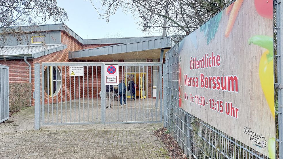 Von montags bis freitags können alle Interessierten die öffentliche Mensa in Borssum in der Zeit von 11.30 bis 13.15 Uhr nutzen.