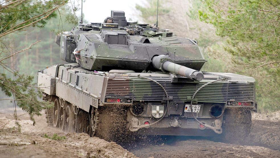 Rollt er bald auch in der Ukraine? Der Leopold-2-Panzer. Foto: DPA