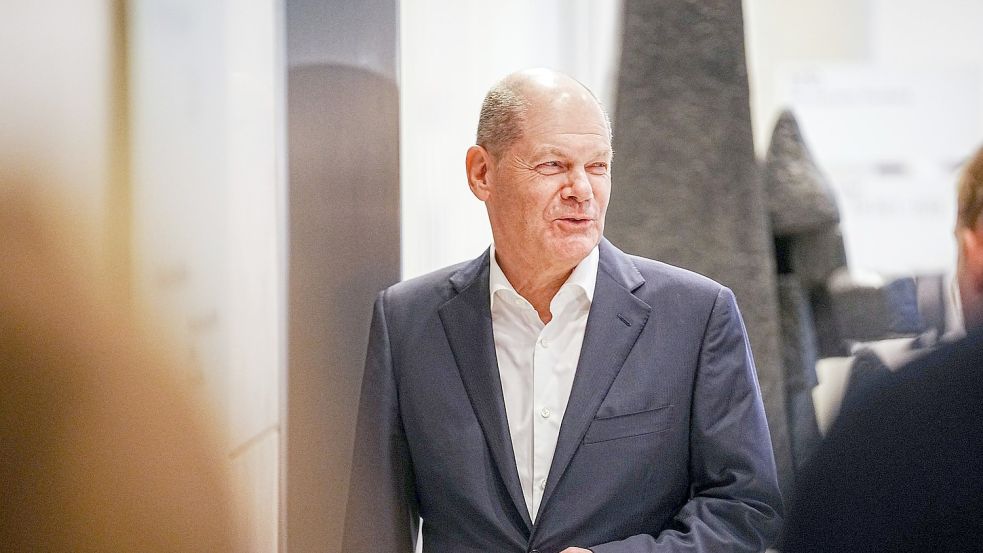 Bundeskanzler Olaf Scholz (SPD)will das neue „Deutschland-Tempo“ beibehalten. Foto: Kay Nietfeld/dpa