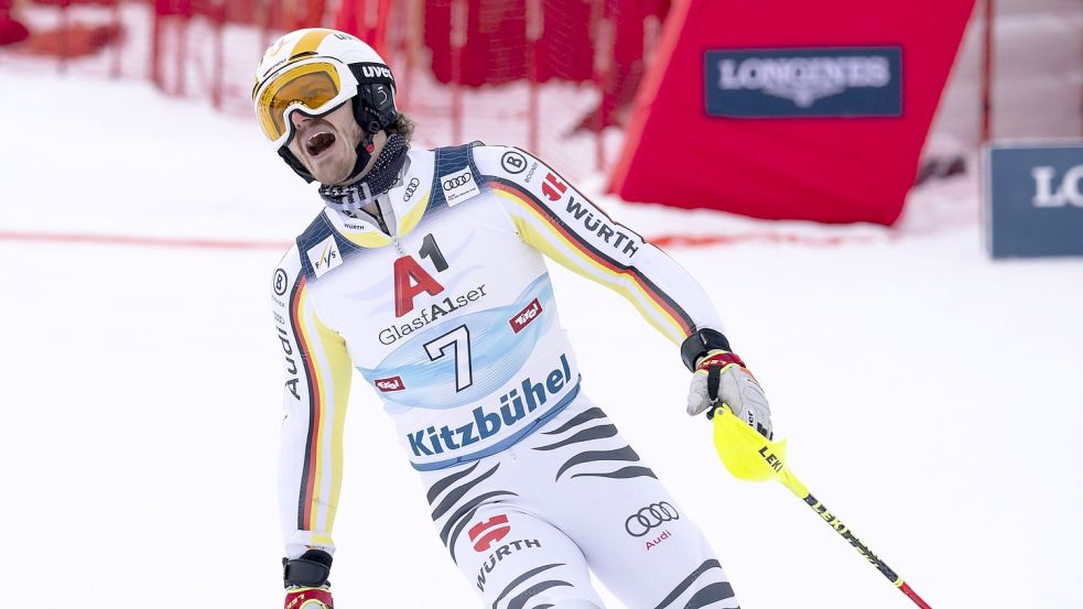 Schied schnell aus in Schladming: Linus Straßer. Foto: Jean-Christophe Bott/KEYSTONE/dpa