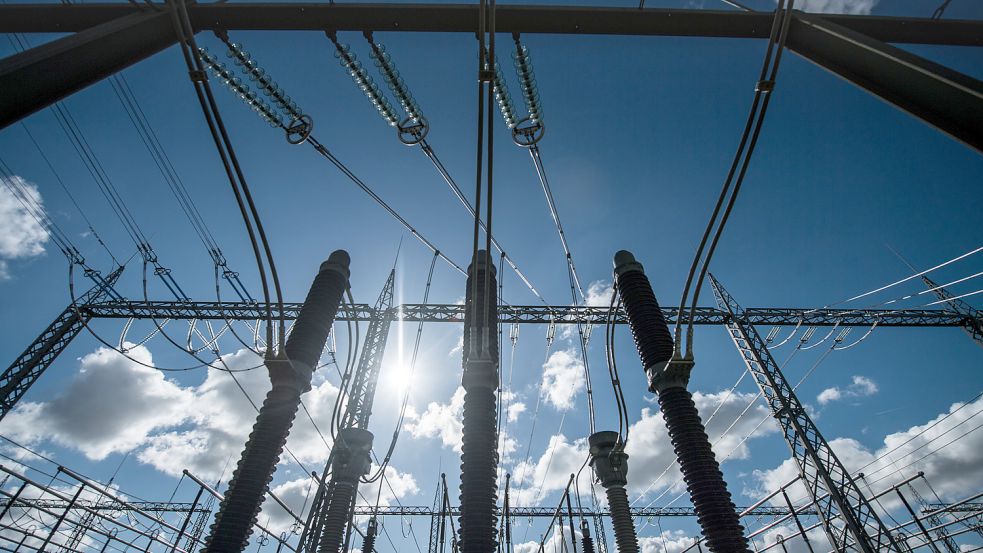 Eine Umspannanlage des Übertragungsnetzbetreiber Amprion. Foto: Thissen/dpa