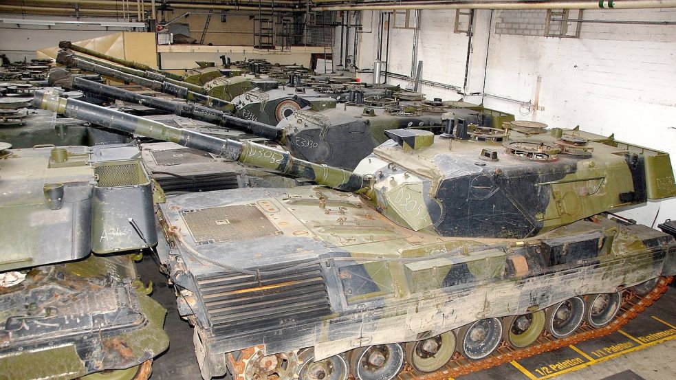 Auch Industriebestände von Kampfpanzern des Typs Leopard 1 sollen in die Ukraine geliefert werden. Foto: picture alliance / dpa