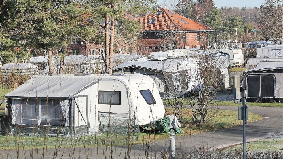 Der Platz am Ottermeer ist das ganze Jahr über geöffnet und hat auch im Winter Fans. Foto: Böning