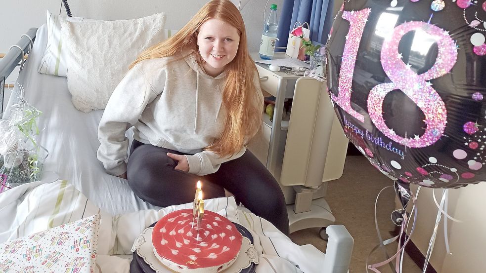 Romea Rautenberg hatte sich ihren 18. Geburtstag anders vorgestellt. Statt eine große Party zu feiern, verbrachte sie ihn im Krankenhaus. Foto: privat