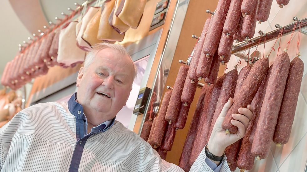 Mit 83 Jahren ist Diedrich Eckhoff nach wie vor im Geschäft dabei. Foto: Ortgies