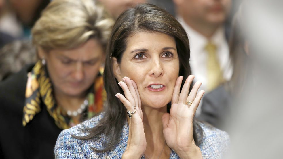 Fühlt sich zu Höherem berufen: Nikki Haley. Foto: picture allianve/dpa/AP/Jacquelyn Martin