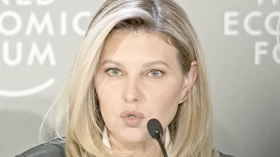 In einem Interview hat sich die ukrainische First Lady Olena Selenska zu ihren Erfahrungen im Krieg geäußert. Foto: dpa/AP/Markus Schreiber