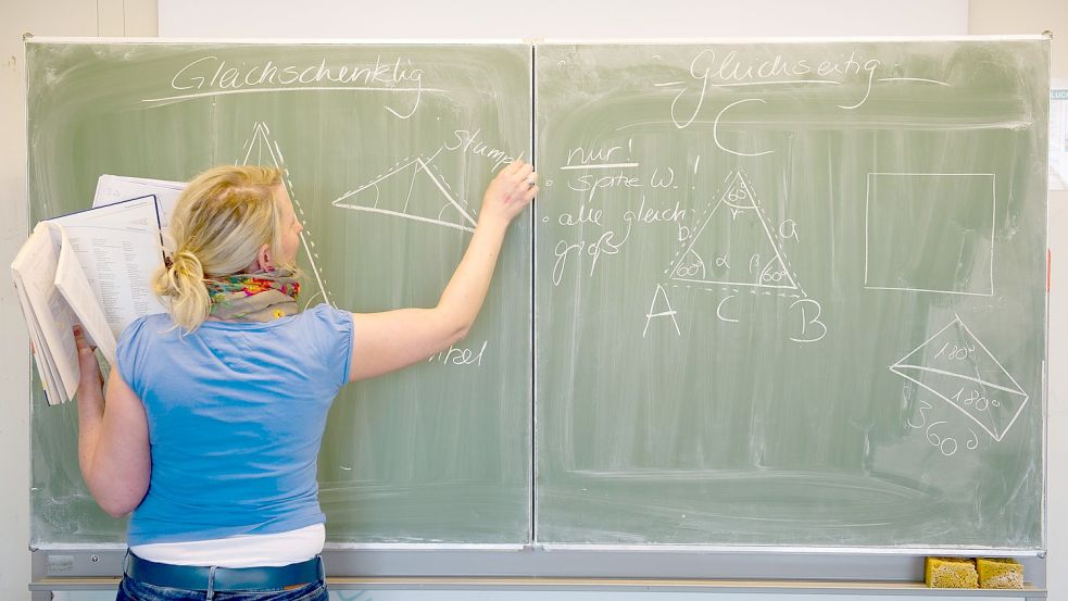 Mathelehrer und Mathelehrerinnen hätten auf Borkum derzeit gute Jobchancen. Symbolfoto: Archiv