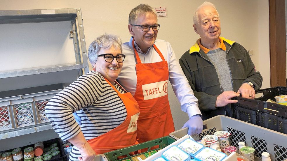 Sie waren am Freitag ein gutes Team (von links): Lidia Schmidt, Olaf Meinen und Ernst Kuntner. Fotos: Boschbach