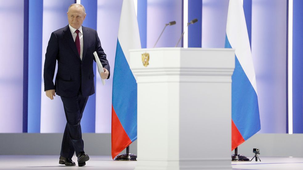 Will die russische Armee modernisieren: Präsident Wladimir Putin. Foto: Picture Alliance/Astakhov/Sputnik/Kreml Pool/AP/DPA