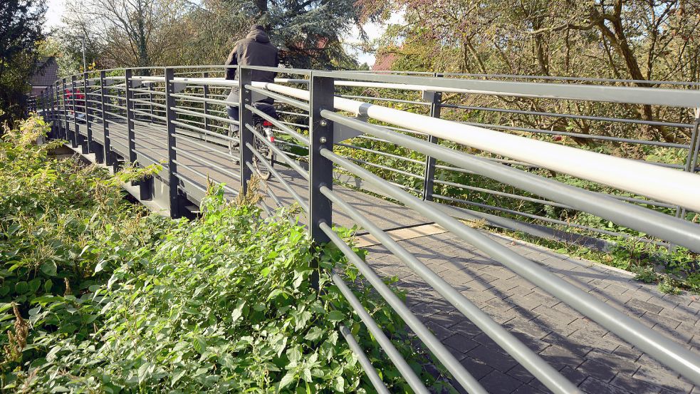 Die Sanierung der "Schiefen Tille" wurde bundesweit belächelt: Die neue Brücke war zu niedrig gebaut. Foto: F. Doden/Archiv