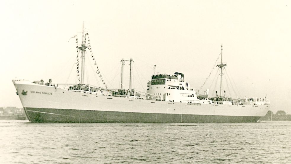 Die „Melanie Schulte“ lief am 9. September 1952 in Emden bei den Nordseewerken vom Stapel. Foto: Bildstelle der Nordseewerke
