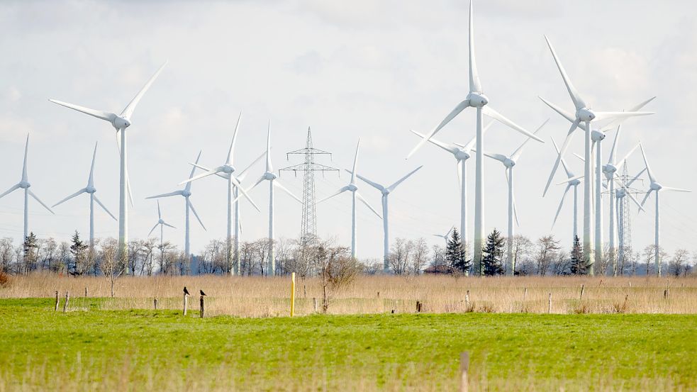 Norder Impressionen: Der Landesenergieminister will die Zahl der Windräder in Niedersachsen verdoppeln. Foto: Dittrich/dpa