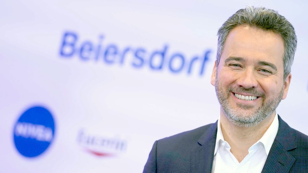 Grund zum Strahlen: Beiersdorf-Vorstandschef Vincent Warnery. Foto: Marcus Brandt