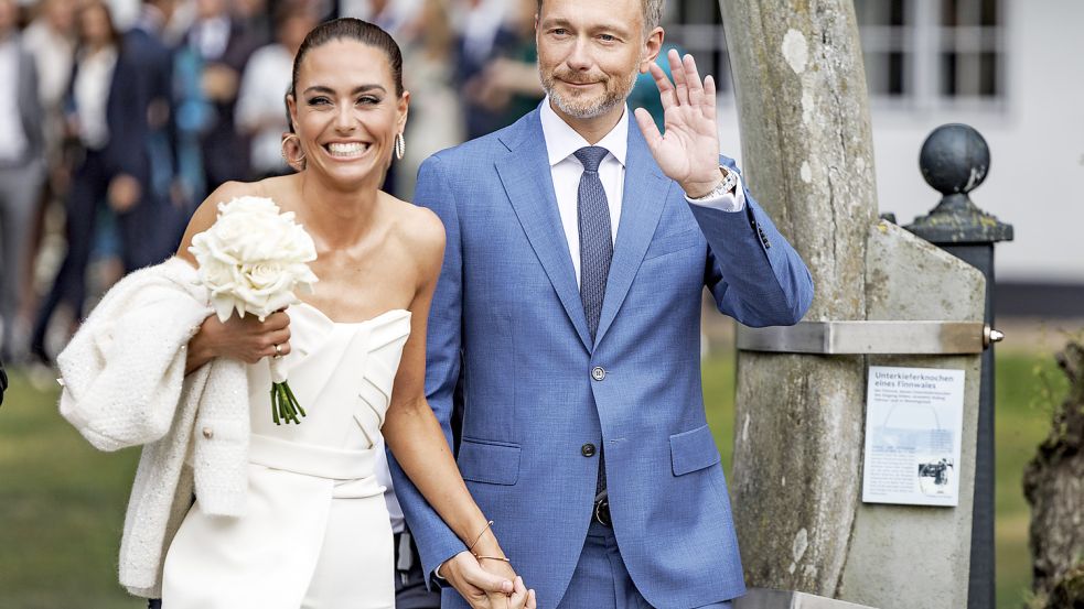 Franca Lehfeldt und Christian Lindner hatten im vergangenen Jahr geheiratet. Foto: dpa/Axel Heimken